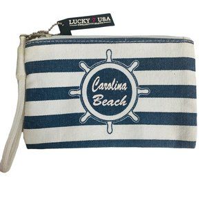 Lucky 7 USA Carolina Beach Wristlet Purse NWT
